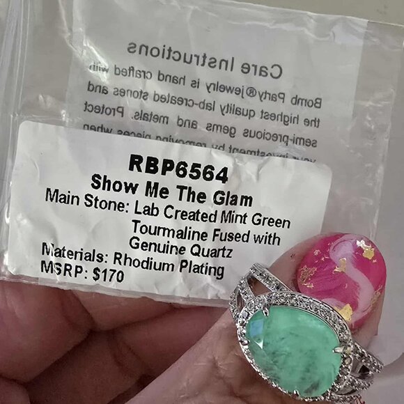 Bomb Party RBP6564 Show Me The Glam Ring - Picture 1 of 1